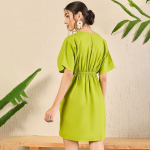 Cotton Poplin Kimono Sleeve Dress