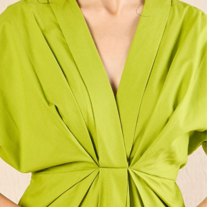 Cotton Poplin Kimono Sleeve Dress